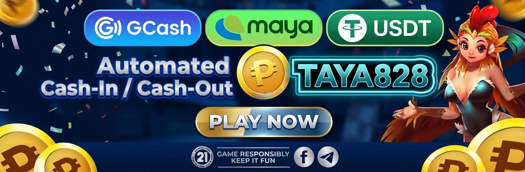 Taya828 automated cash-in and cash-out